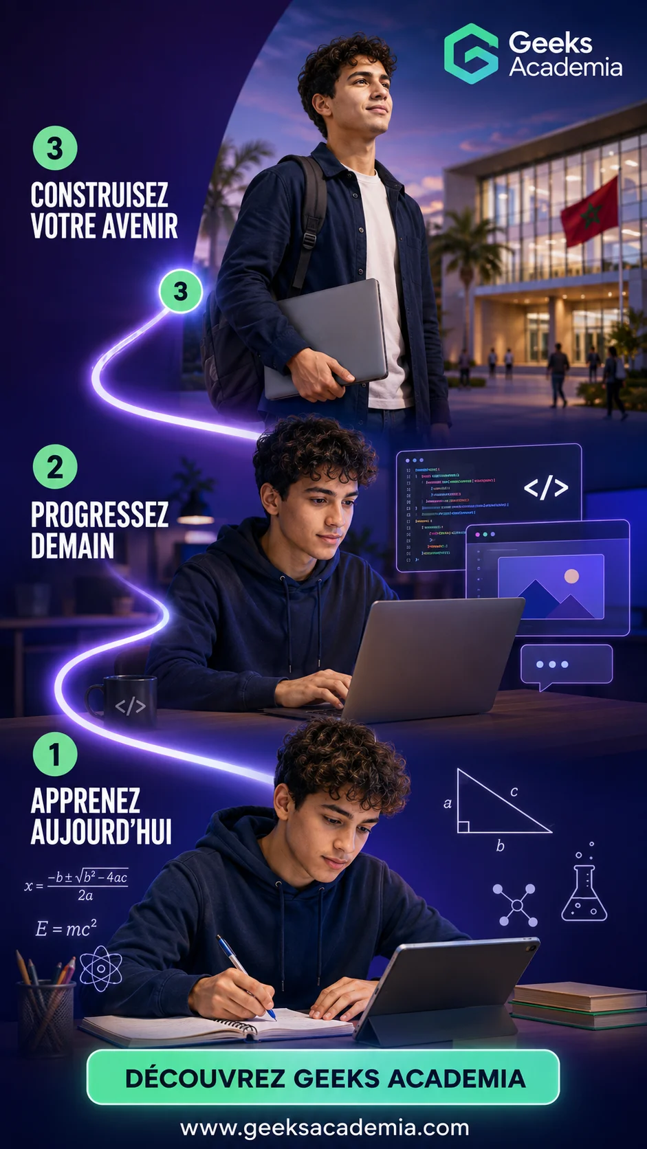 Geeks Academia story social creative